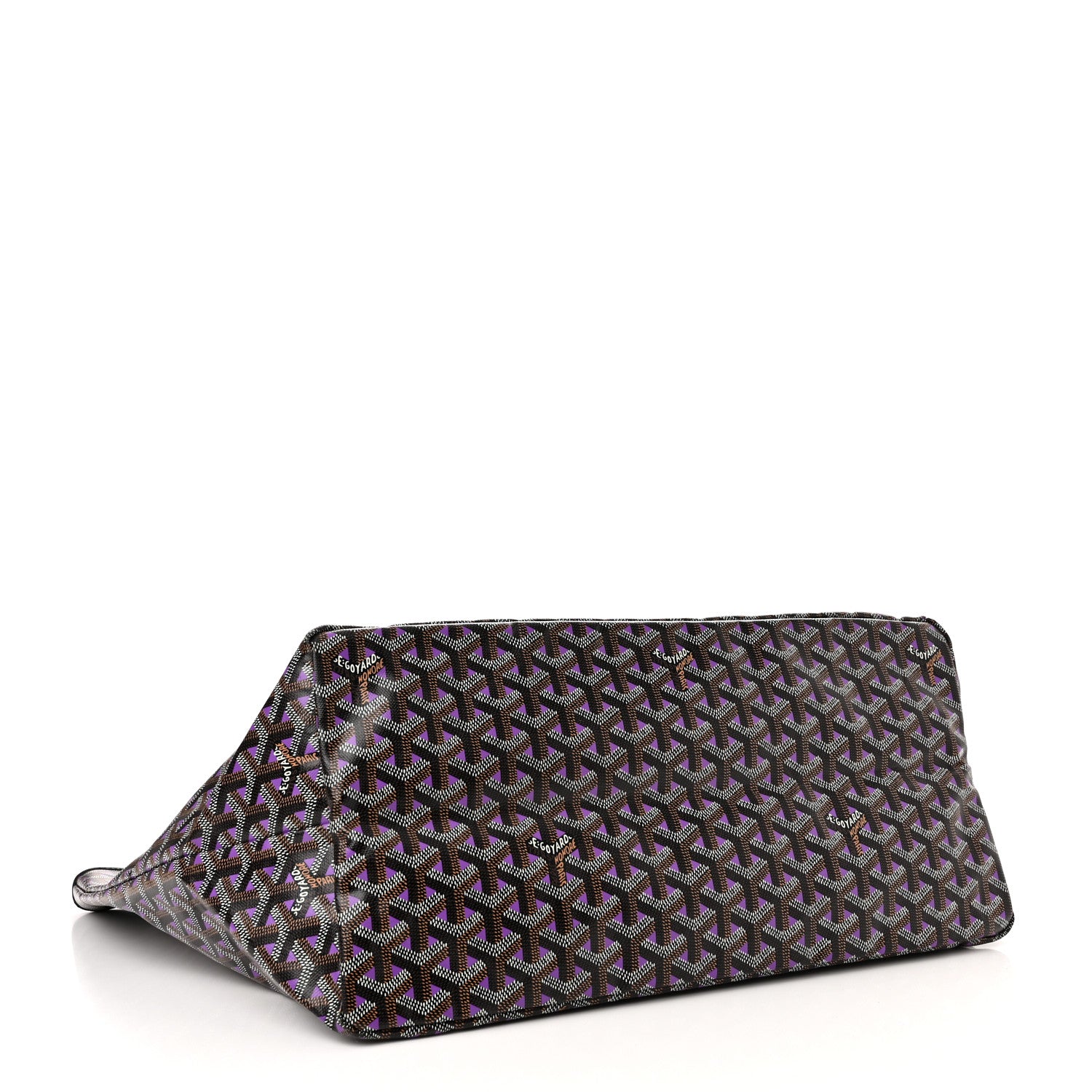 Goyard Goyardine Saint Louis Claire Voie GM Black Purple 5 of 11
