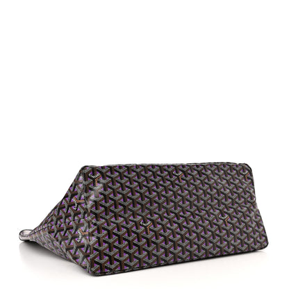 Goyard Goyardine Saint Louis Claire Voie GM Black Purple 5 of 11