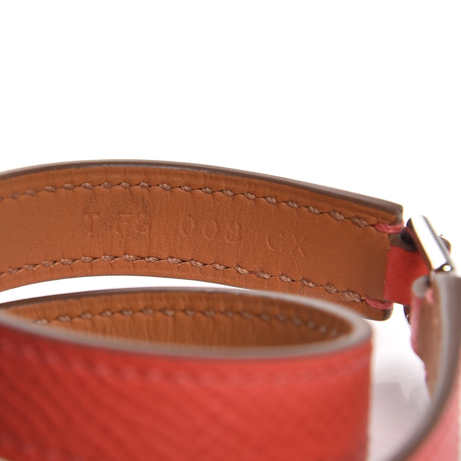 Hermes Epsom Rivale Double Tour Bracelet M Rose Jaipur 5 of 6