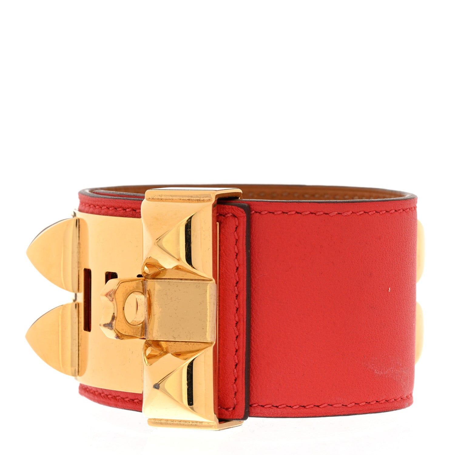 Hermes Swift Collier De Chien CDC Bracelet S Rouge De Coeur 3 of 6