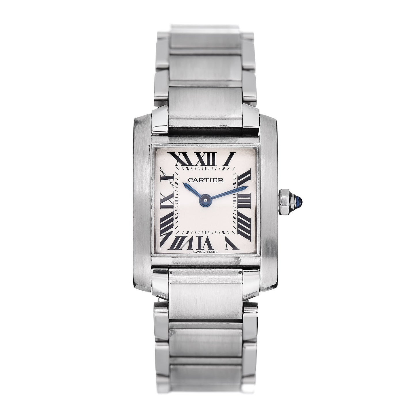 Stainless Steel 20mm Tank Francaise Quartz Watch