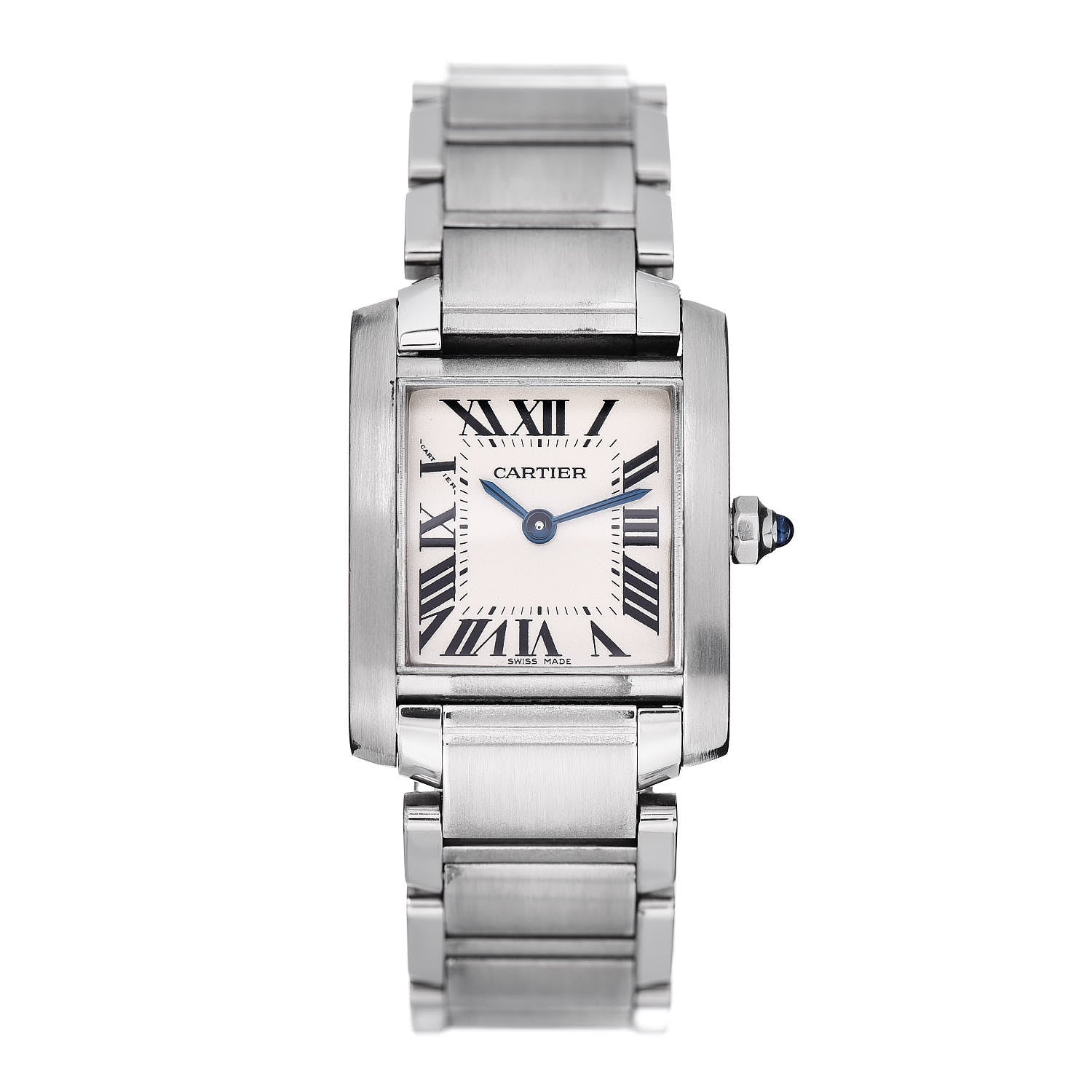 Cartier Stainless Steel 20mm Tank Francaise Quartz Watch 1 of 5