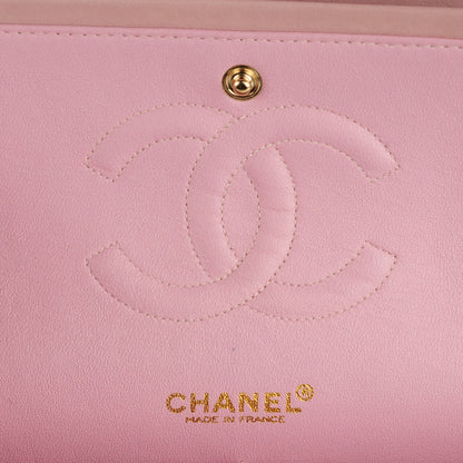 Chanel Lambskin Quilted Medium Double Medium Light Pink 6 of 9