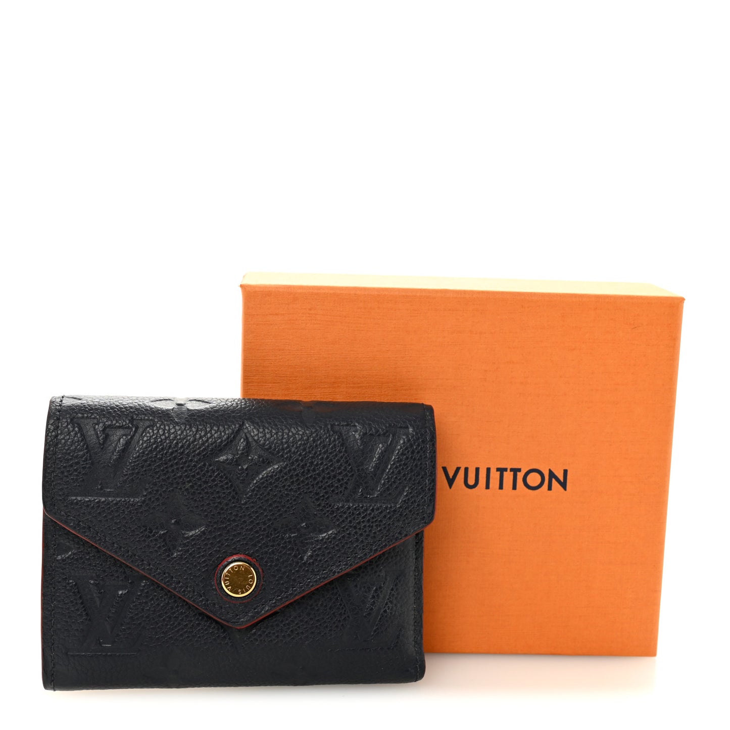 Empreinte Victorine Wallet Marine Rouge
