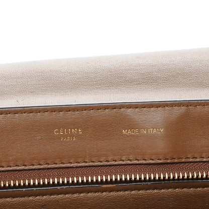 Celine Calfskin Suede Medium Tri-Color Trapeze Black 7 of 11