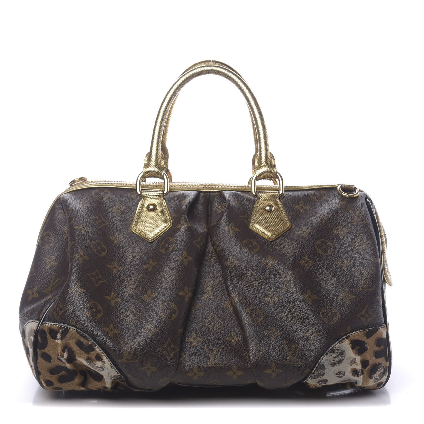 Monogram Leopard Stephen Bag