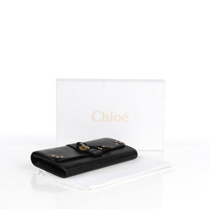 Chloe Calfskin Aurore Wallet Black 4 of 8