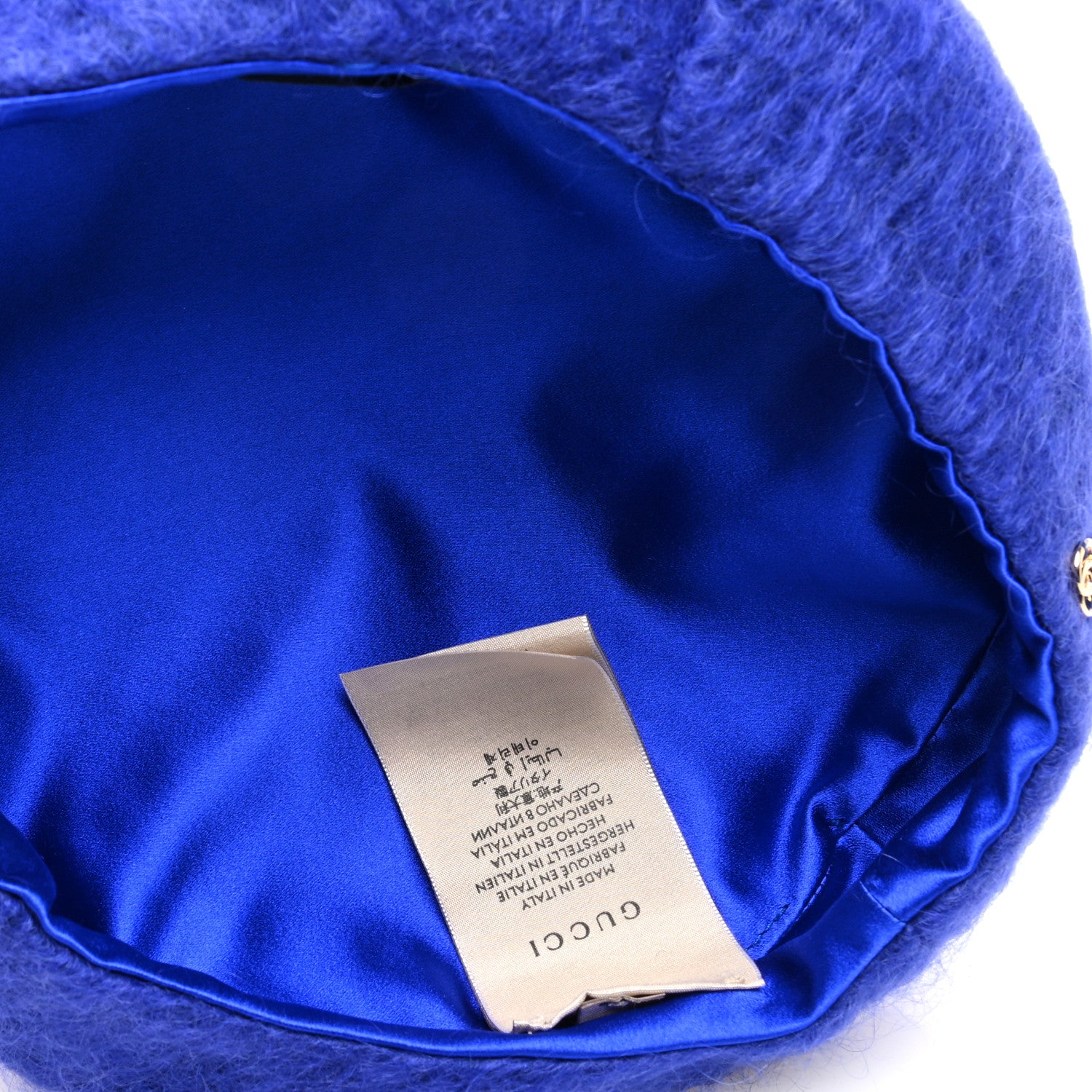 Gucci Wool Beret Hat S Blue 7 of 8