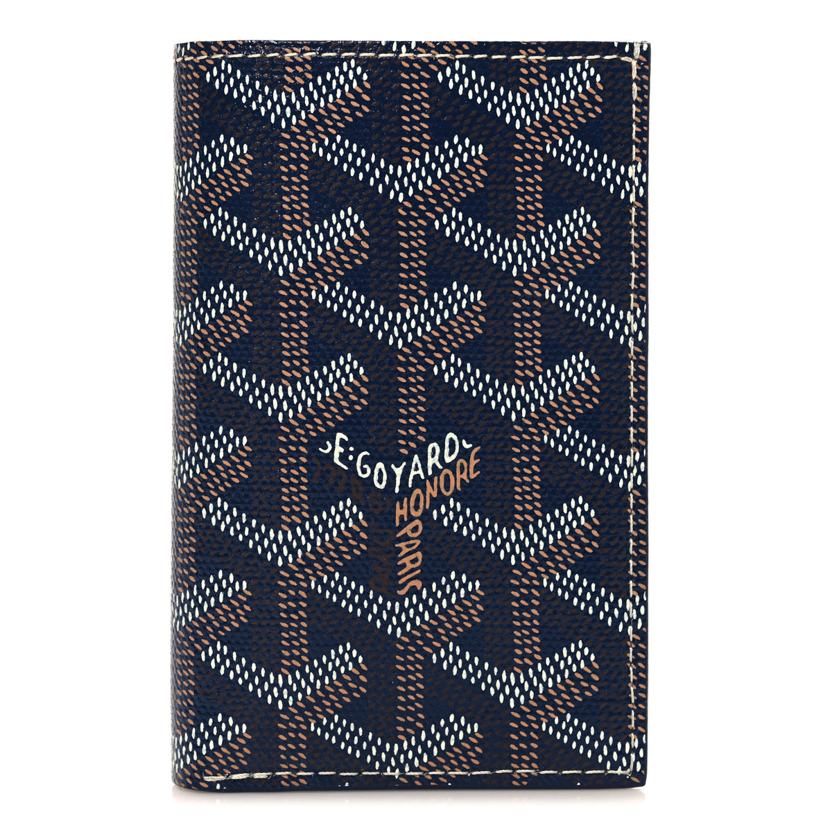 Goyard Goyardine Saint Pierre Card Holder Navy 1 of 7