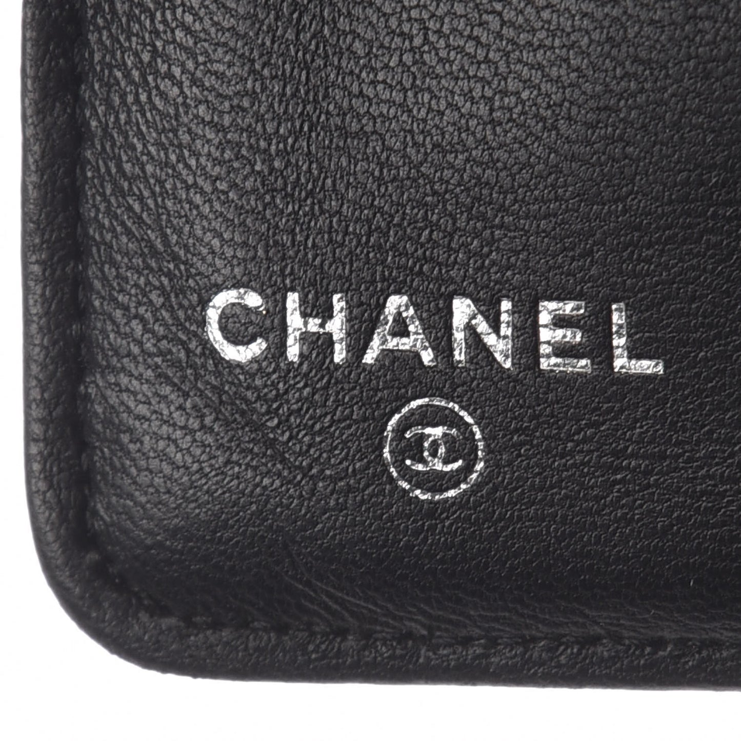 Lambskin Quilted Boy Zipped Pocket Wallet Black