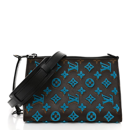 Louis Vuitton Monogram Tuffetage Triangle Messenger Turquoise 1 of 9