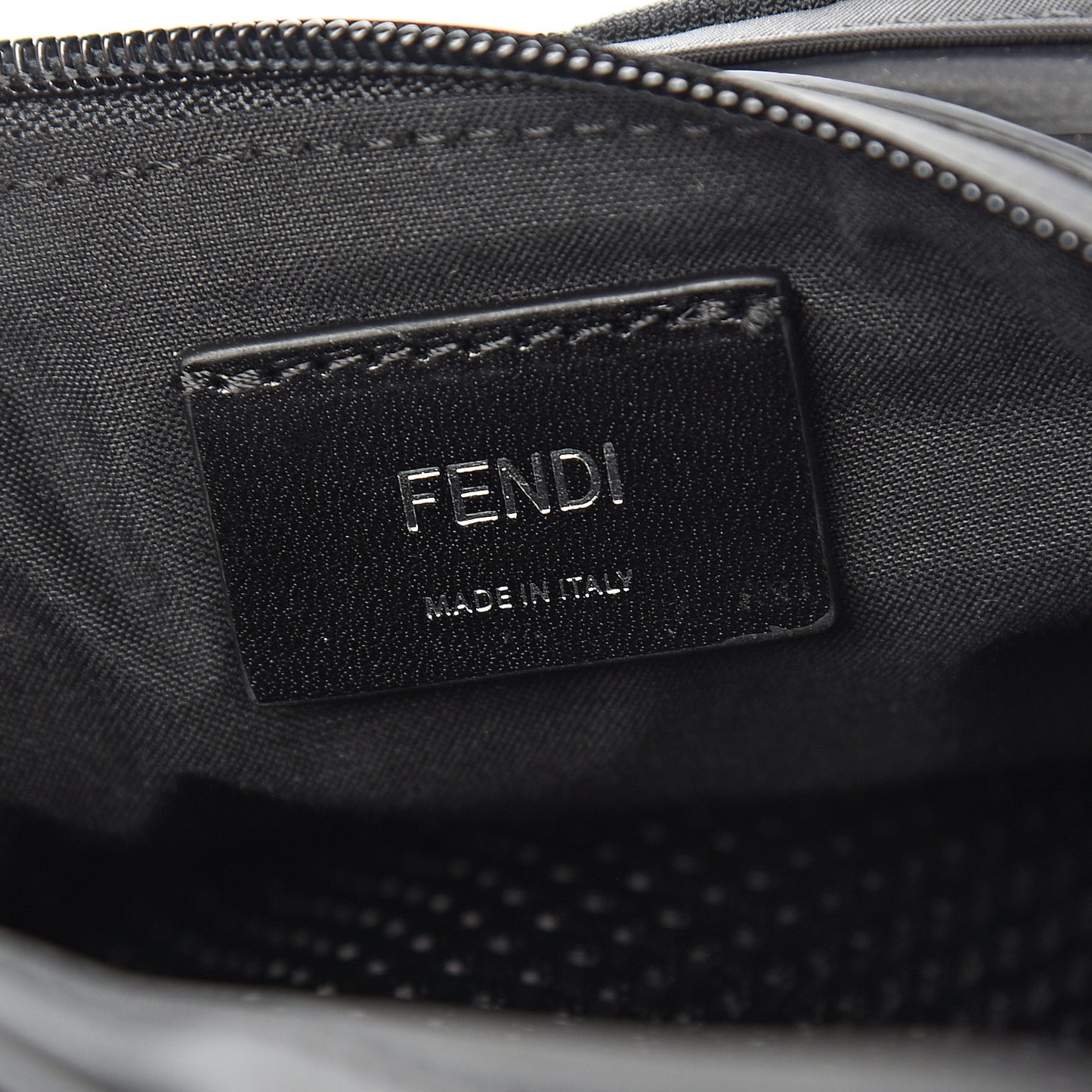 Neoprene Mesh Vitello Grace FF Pocket Belt Bag Black