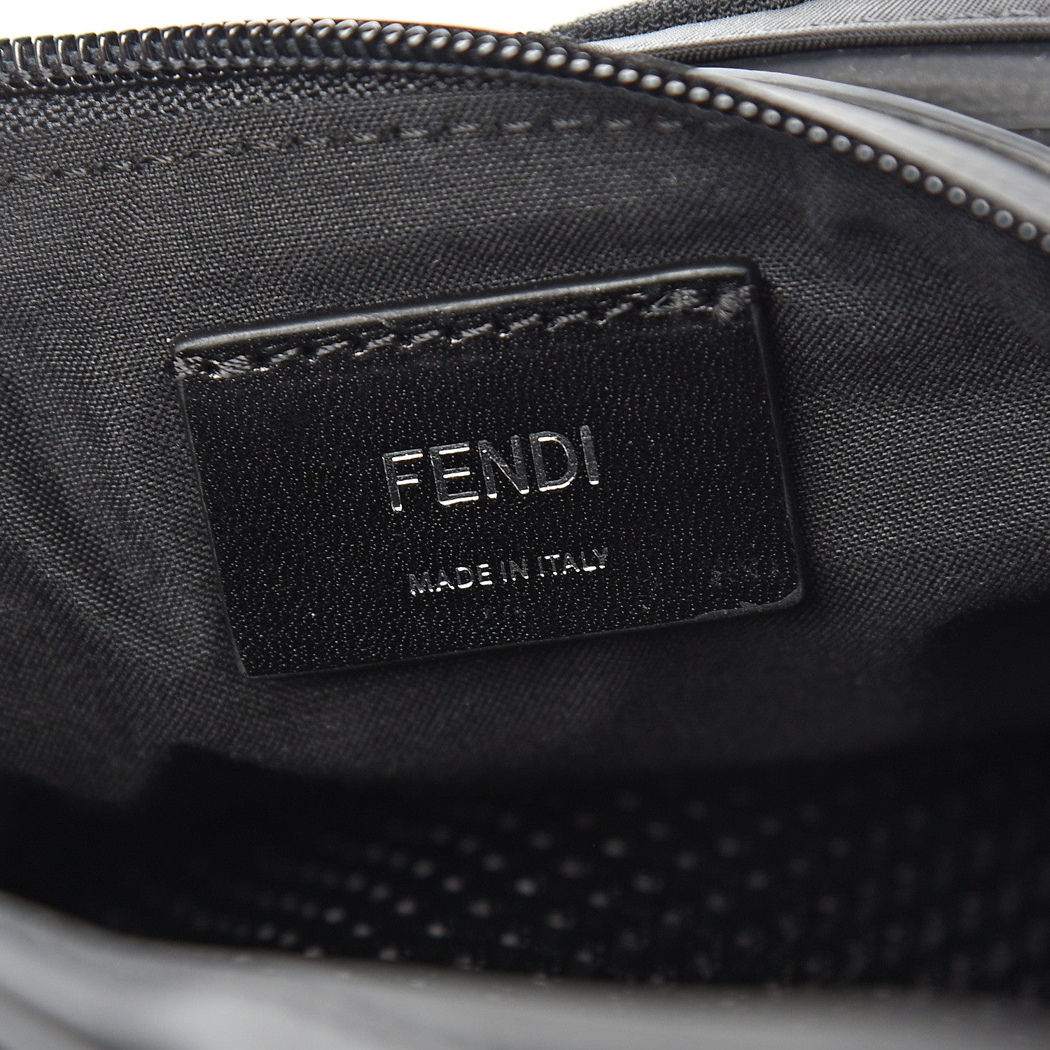 Fendi Neoprene Mesh Vitello Grace FF Pocket Belt Bag Black 5 of 9