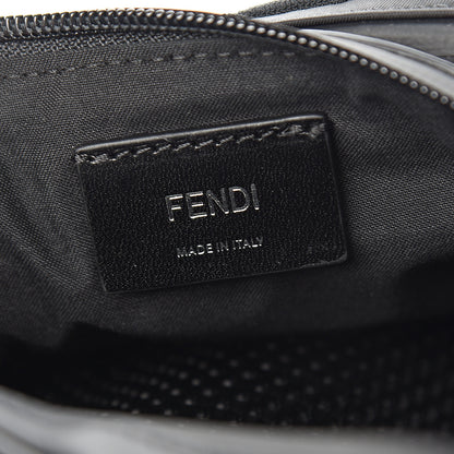 Fendi Neoprene Mesh Vitello Grace FF Pocket Belt Bag Black 5 of 9