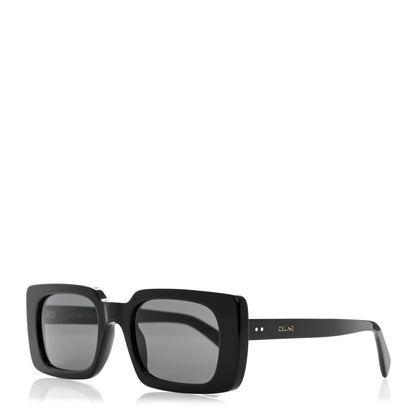 Celine Acetate Rectangular Sunglasses CL402131 Black 1 of 7