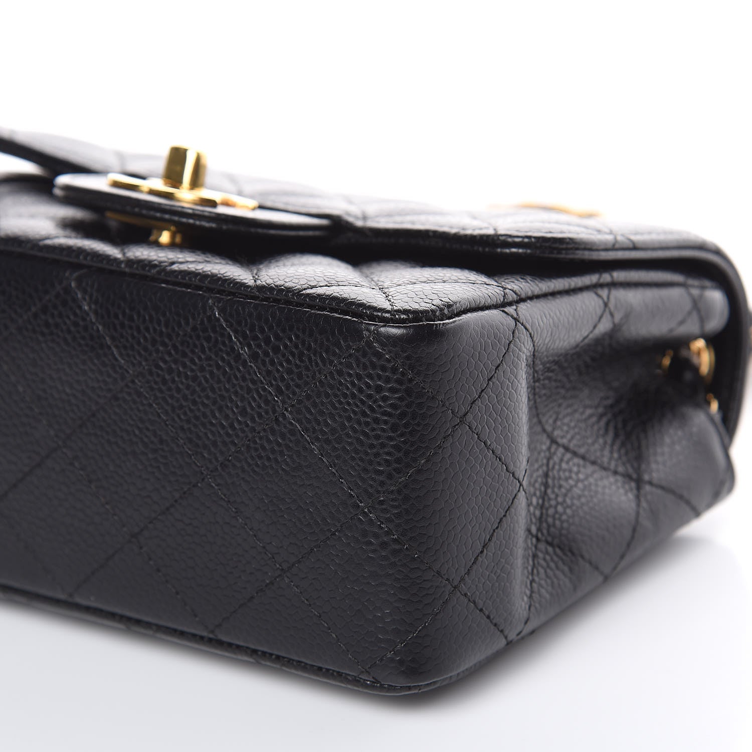 Chanel Caviar Quilted Mini Square Flap Black 10 of 12
