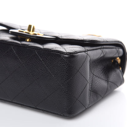 Chanel Caviar Quilted Mini Square Flap Black 10 of 12