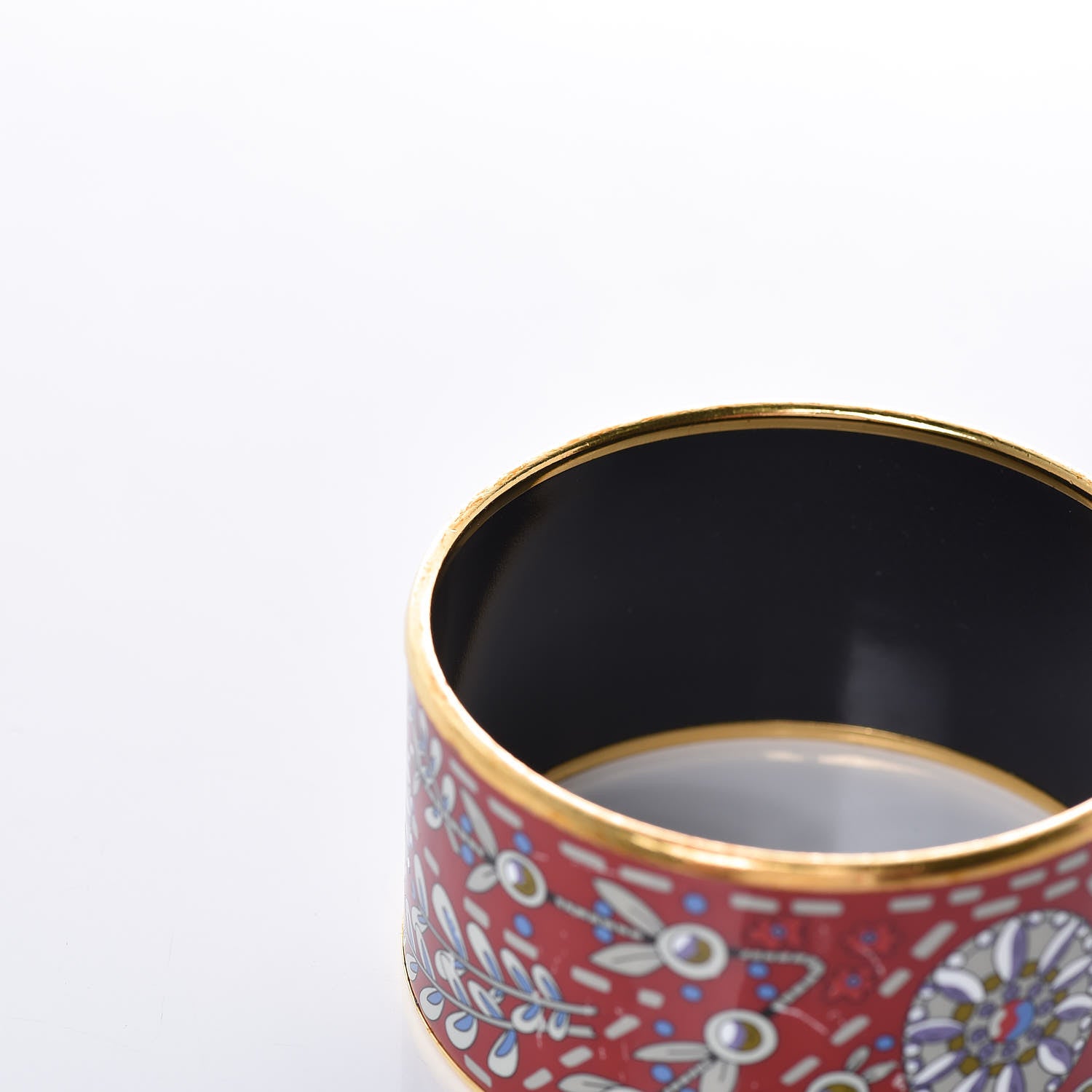 Hermes Enamel Printed Extra Wide Bracelet 62 7 of 8