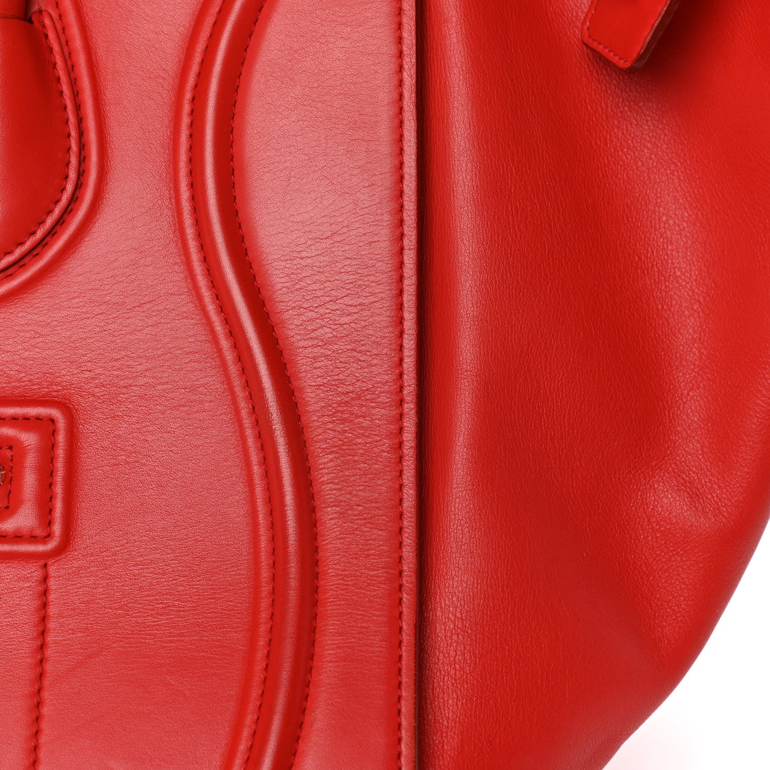 Celine Supple Calfskin Medium Phantom Luggage Vermillion 12 of 12