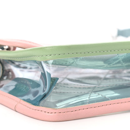Chanel Lambskin PVC Quilted Mini Coco Splash Flap Blue Green 9 of 10
