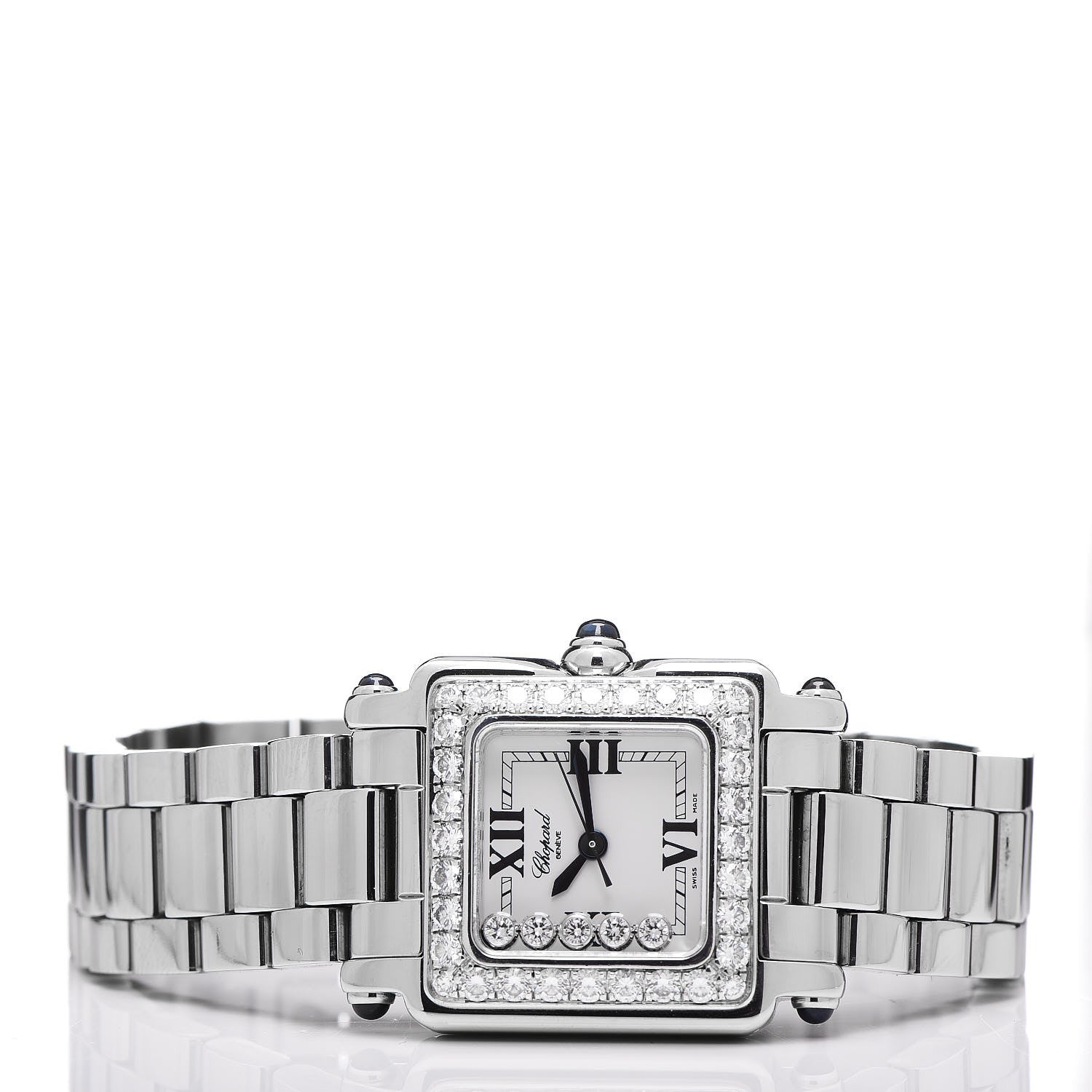 Chopard Stainless Steel Diamond Bezel 23mm Happy Sport Quartz Watch 3 of 7
