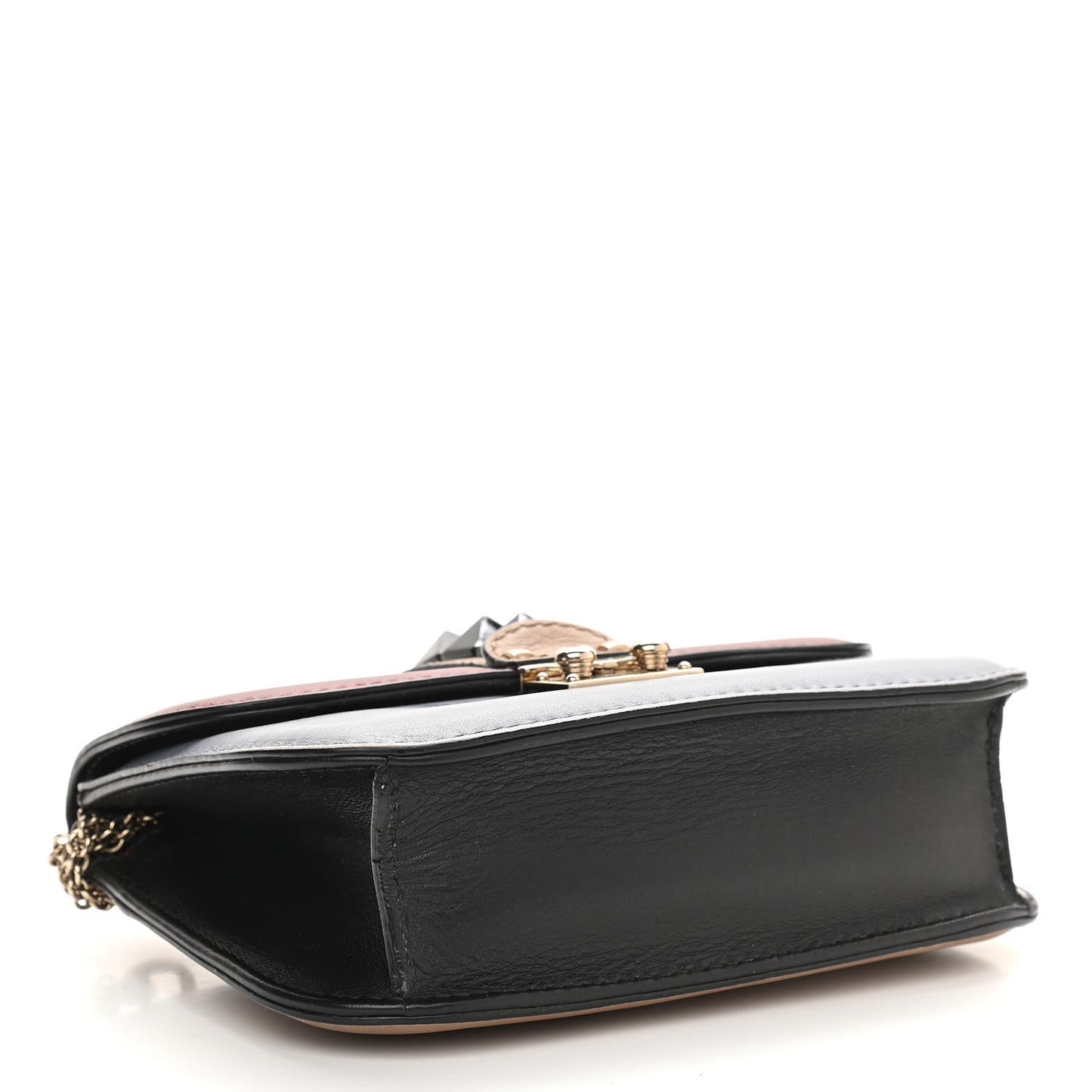 Vitello Small Glam Lock Rockstud Flap Multicolor
