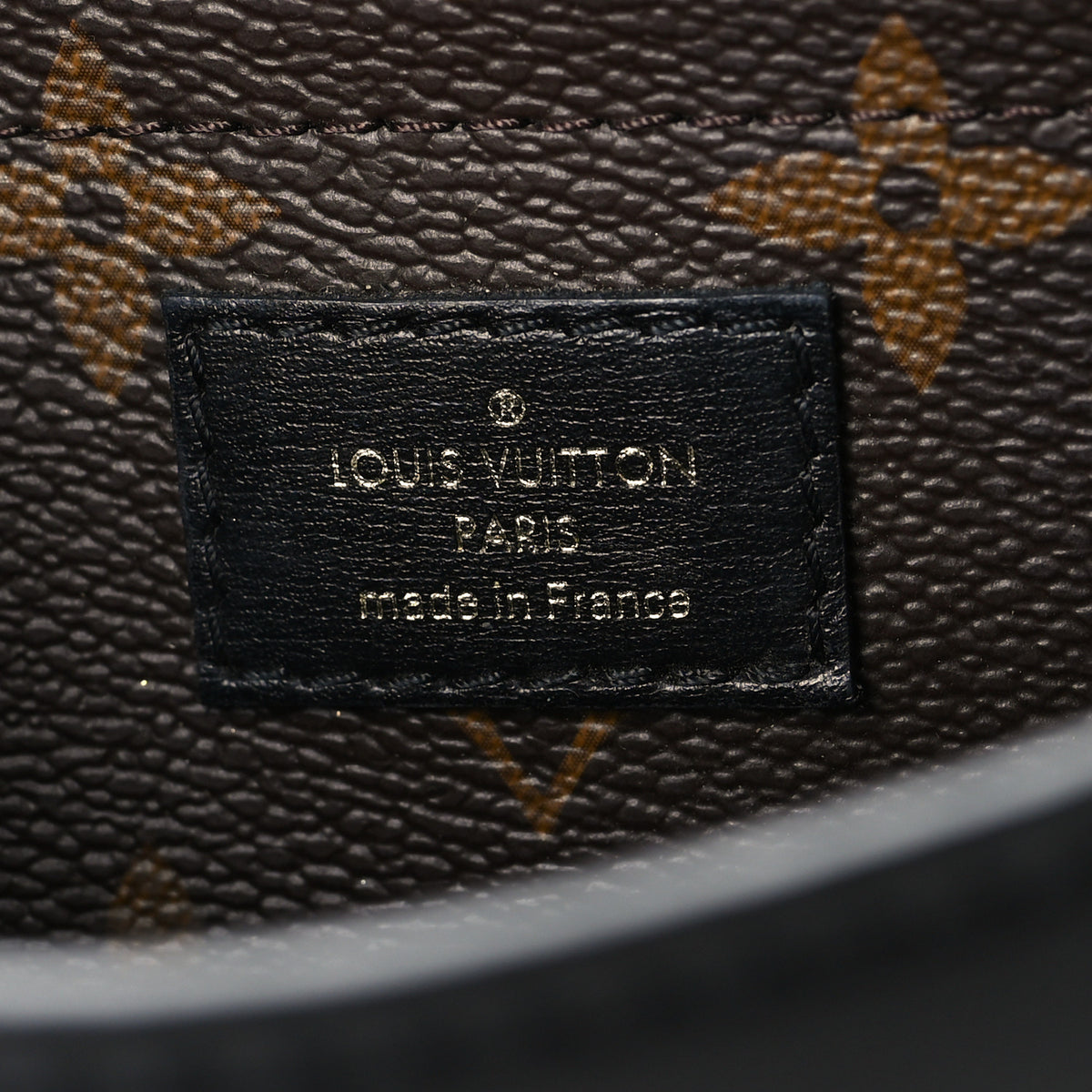 Louis Vuitton Calfskin Monogram Officier Pouch Black 6 of 9
