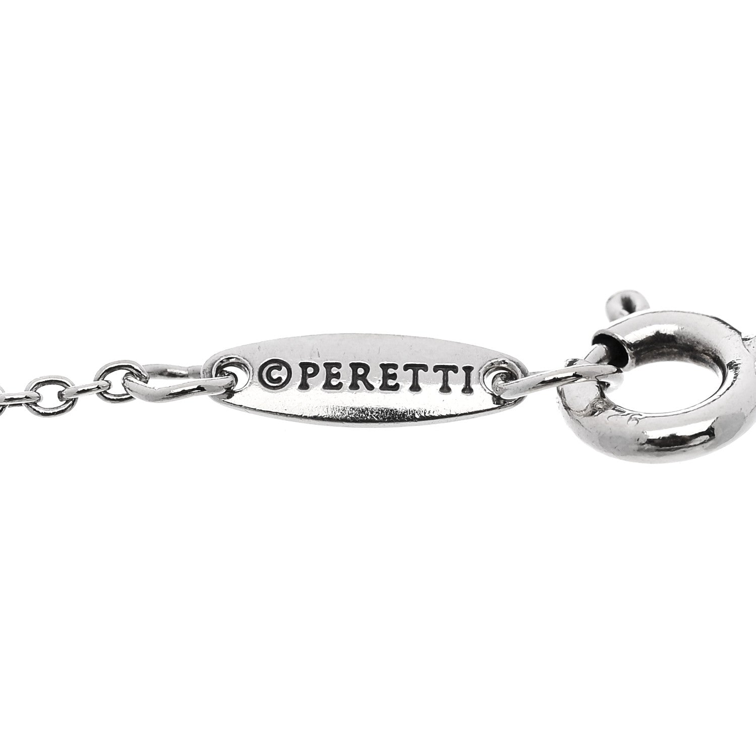 Tiffany Sterling Silver Diamond .05ct Elsa Peretti Diamonds by the Yard Bracelet 4 of 6