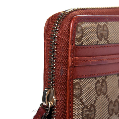 Gucci Monogram Bow Zip Around Wallet Brown 21 of 22