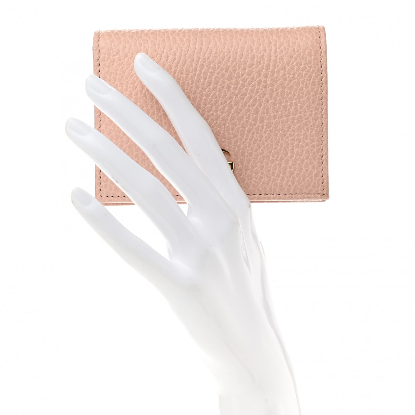 Dollar Calfskin GG Marmont Card Case Perfect Pink