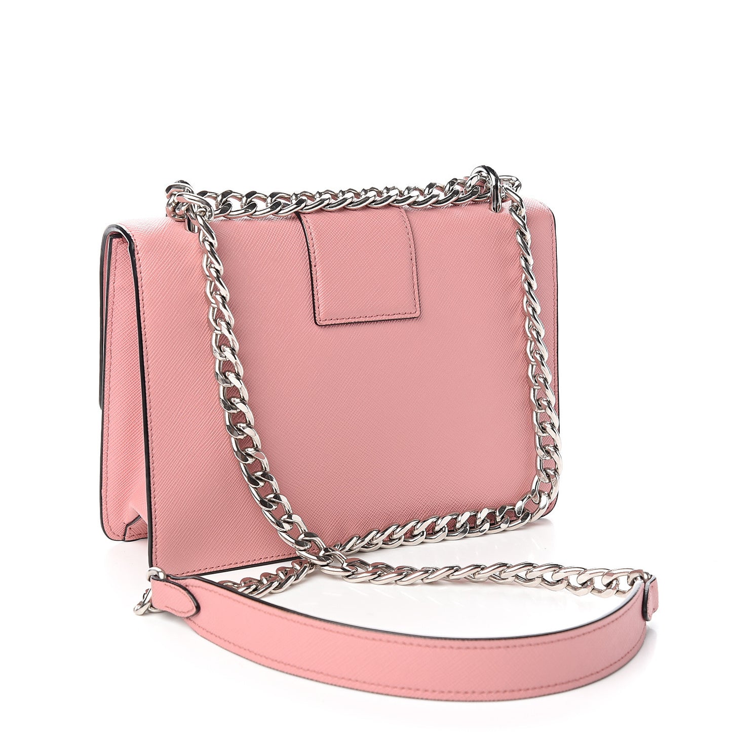 Saffiano Pattina Sound Chain Crossbody Bag Petalo