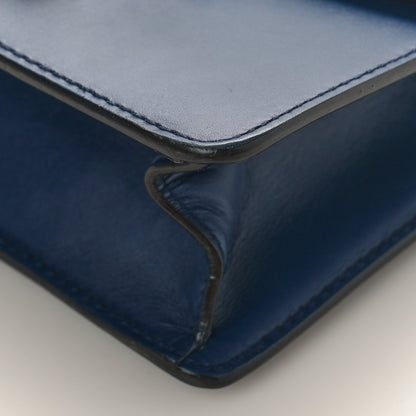 Gucci Calfskin Mini Sylvie Chain Shoulder Bag Blue Agata 8 of 8