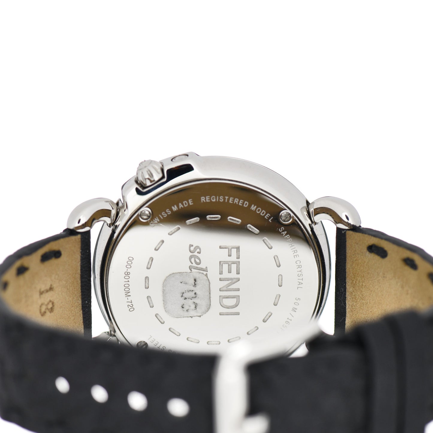 Stainless Steel 18K Rose Gold Calfskin Diamond Mother of Pearl 37mm Selleria Quartz Watch