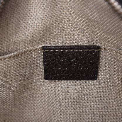 Gucci Textured Calfskin Web Small Webby Bee Shoulder Bag Brown Coffee 6 of 7