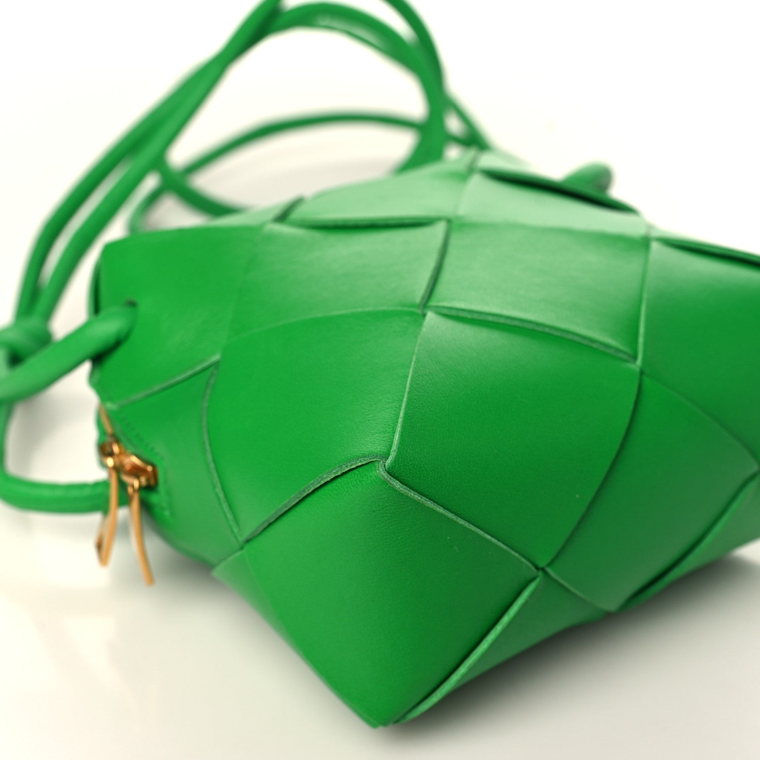Bottega Veneta Lambskin Maxi Intrecciato Mini Cassette Camera Bag Parakeet 6 of 7