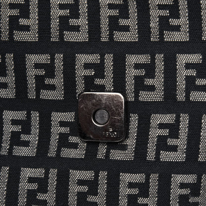 Fendi Zucchino Shoulder Bag Black 11 of 27