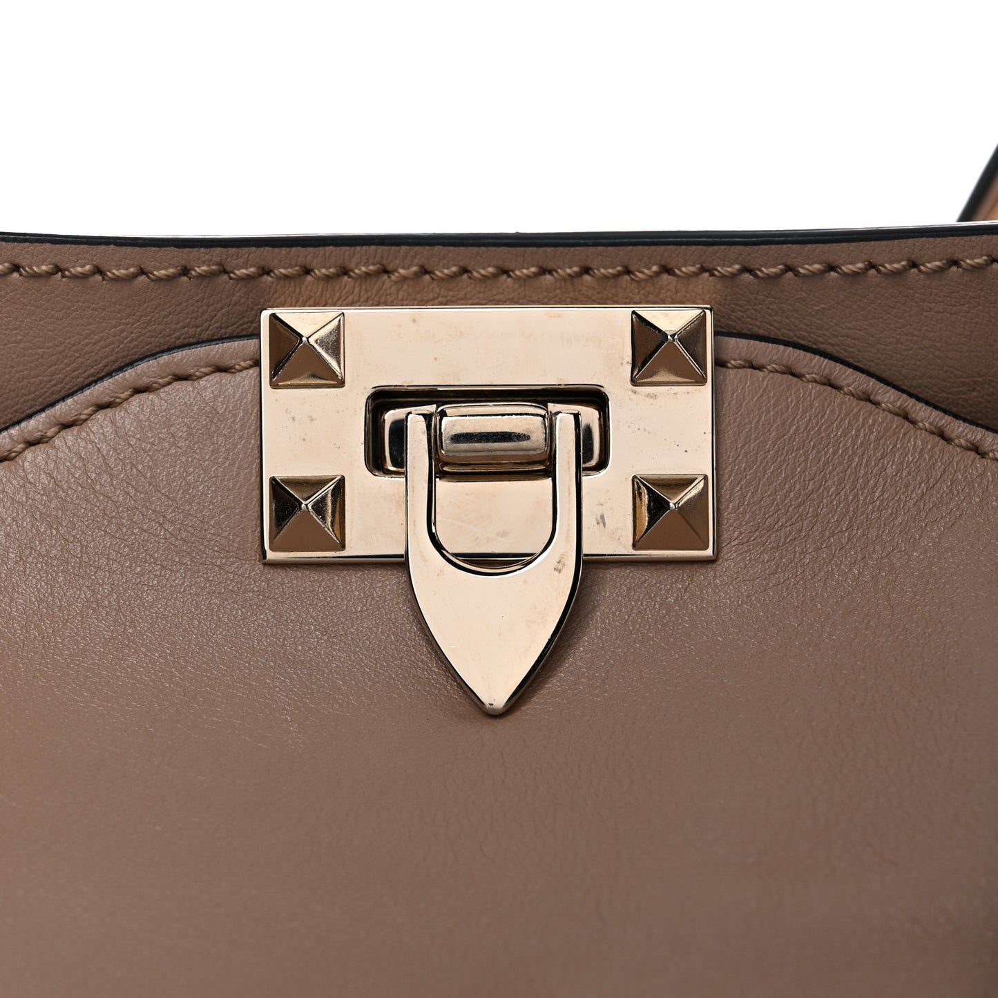 Vitello Medium Rockstud Tote Alpaca