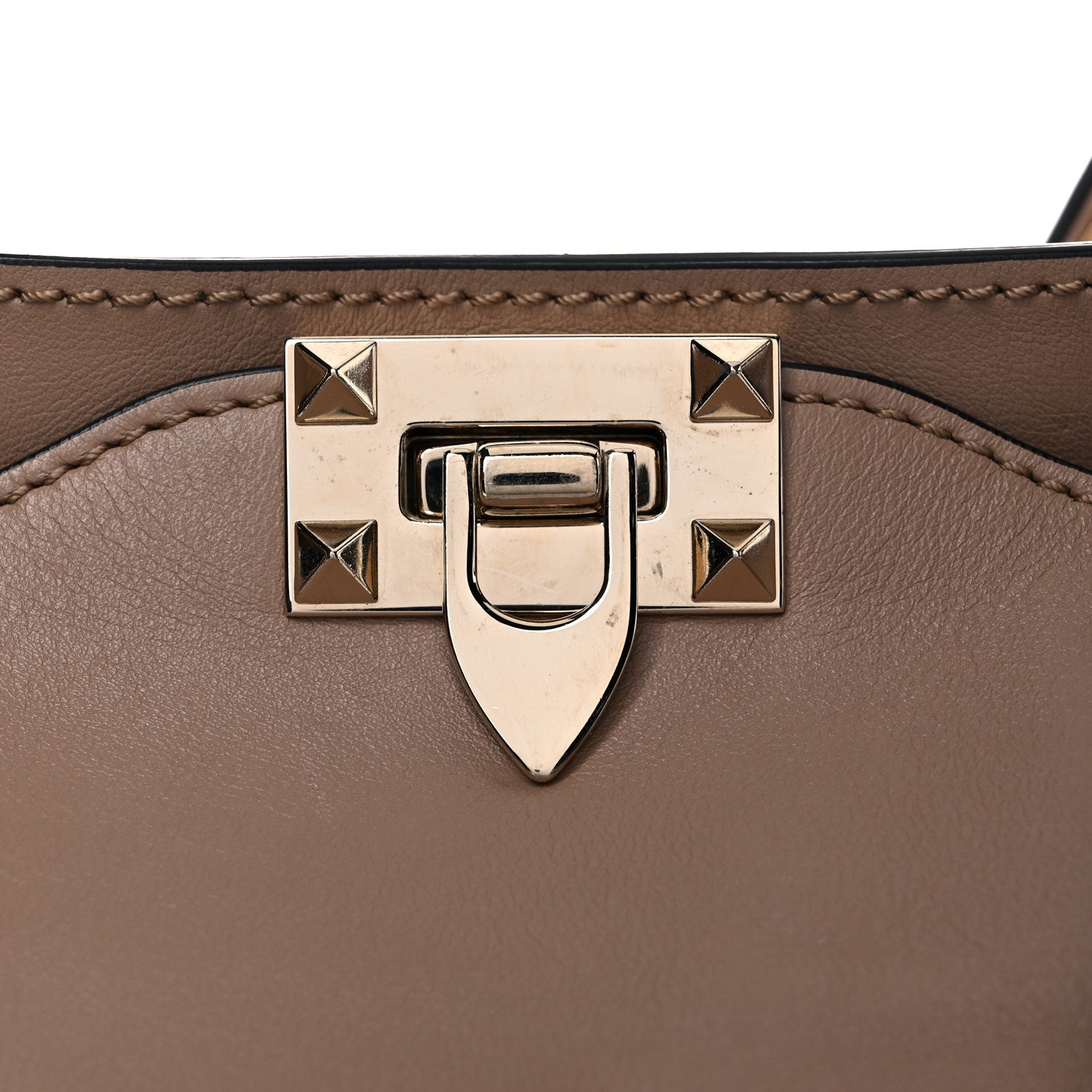 Valentino Garavani Vitello Medium Rockstud Tote Alpaca 23 of 23