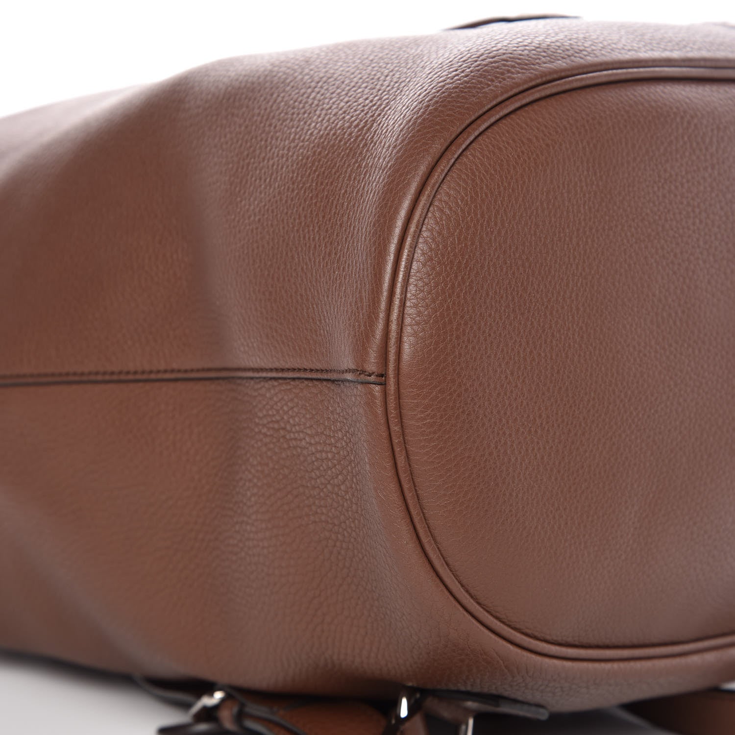 Gucci Pebbled Calfskin Large Soho Drawstring Backpack Brown 9 of 10