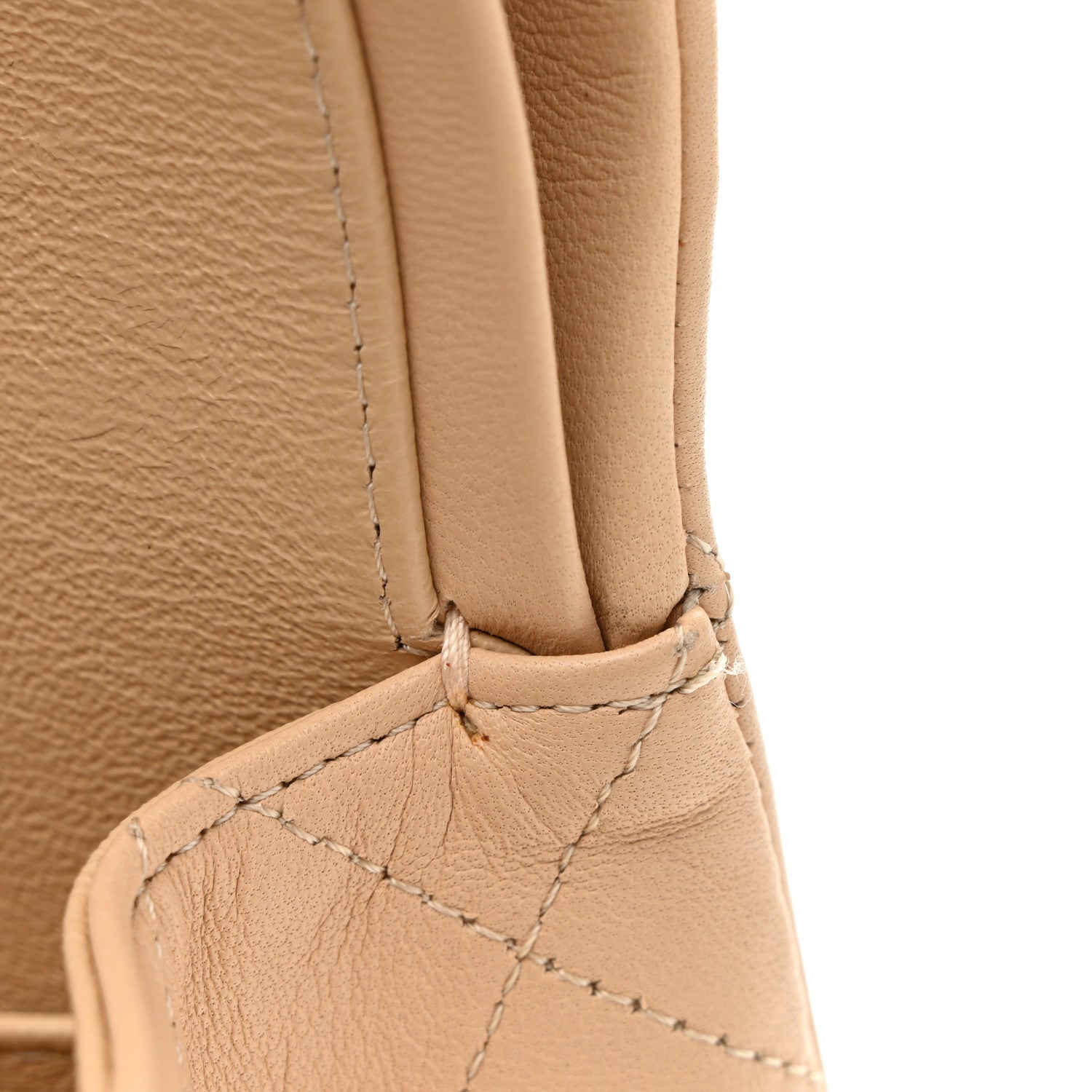 Chanel Lambskin Quilted Medium Double Flap Beige 11 of 12