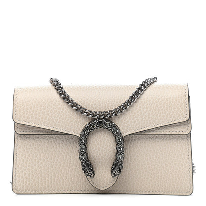 Gucci Dollar Calfskin Crystal Super Mini Dionysus Shoulder Bag Mystic White Black Diamond 1 of 9