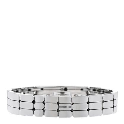 Hermes Stainless Steel Diamond 16mm Kelly Quartz Watch 2 of 5