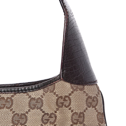 Gucci Monogram Web Jackie O Hobo Dark Brown 11 of 15