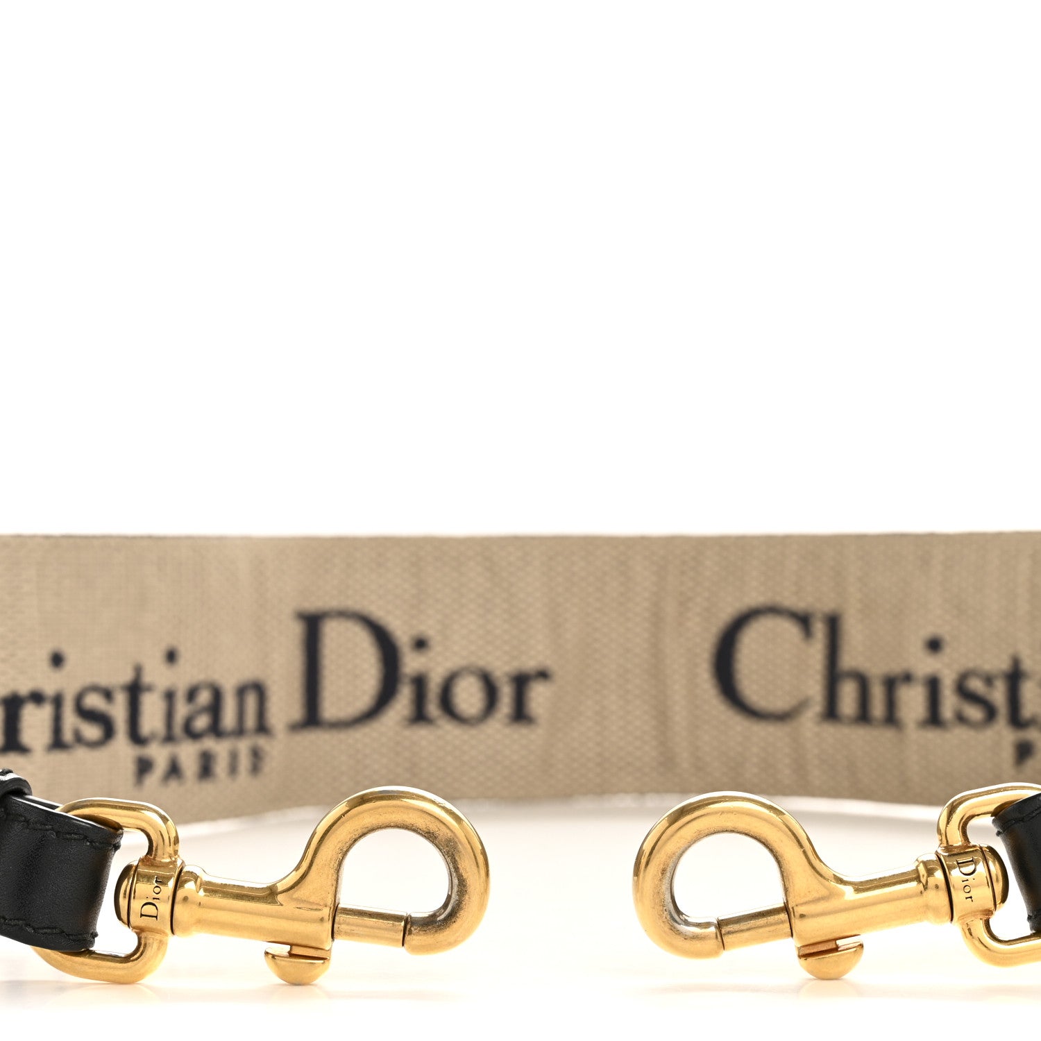 Christian Dior Canvas Embroidered Shoulder Strap Blue 3 of 5