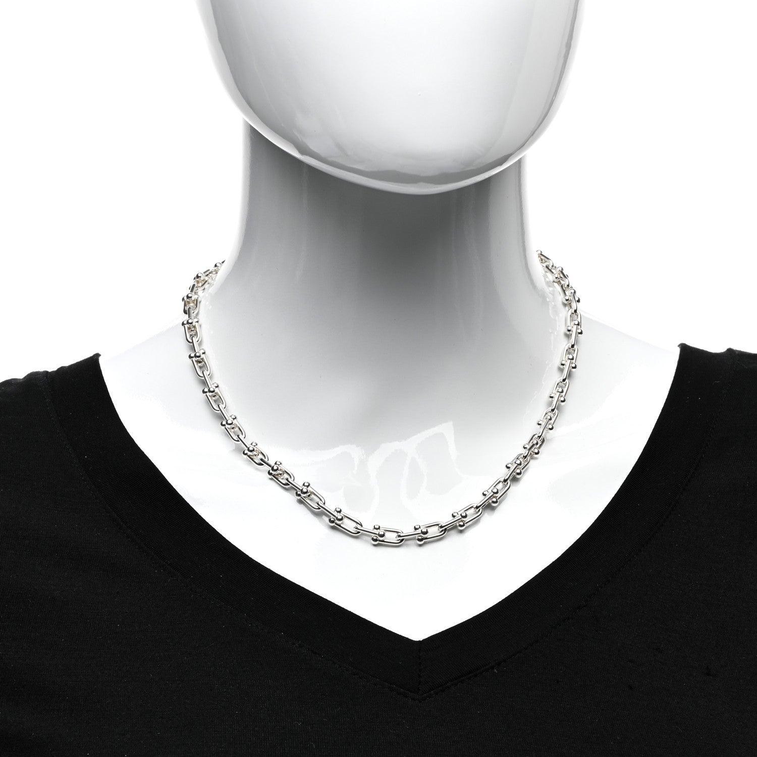 Tiffany Sterling Silver Small HardWear Link Necklace 2 of 4