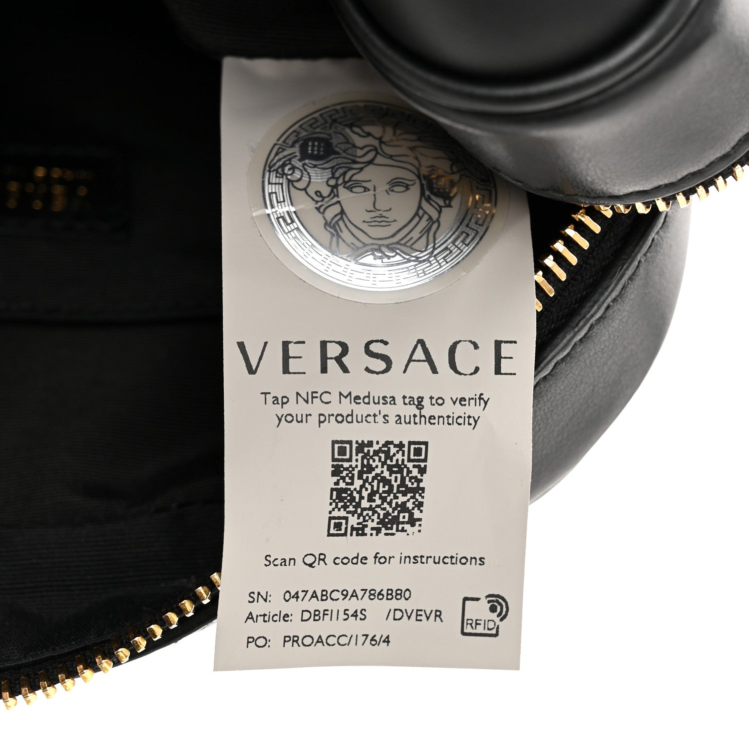 Versace Nappa Virtus Camera Bag Black 7 of 11