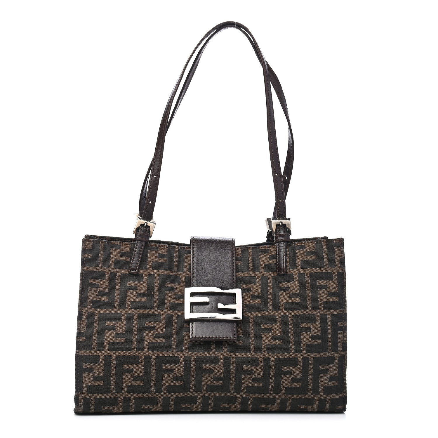 Fendi Zucca Shoulder Bag Tobacco 1 of 8