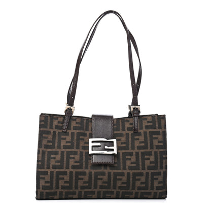 Fendi Zucca Shoulder Bag Tobacco 1 of 8