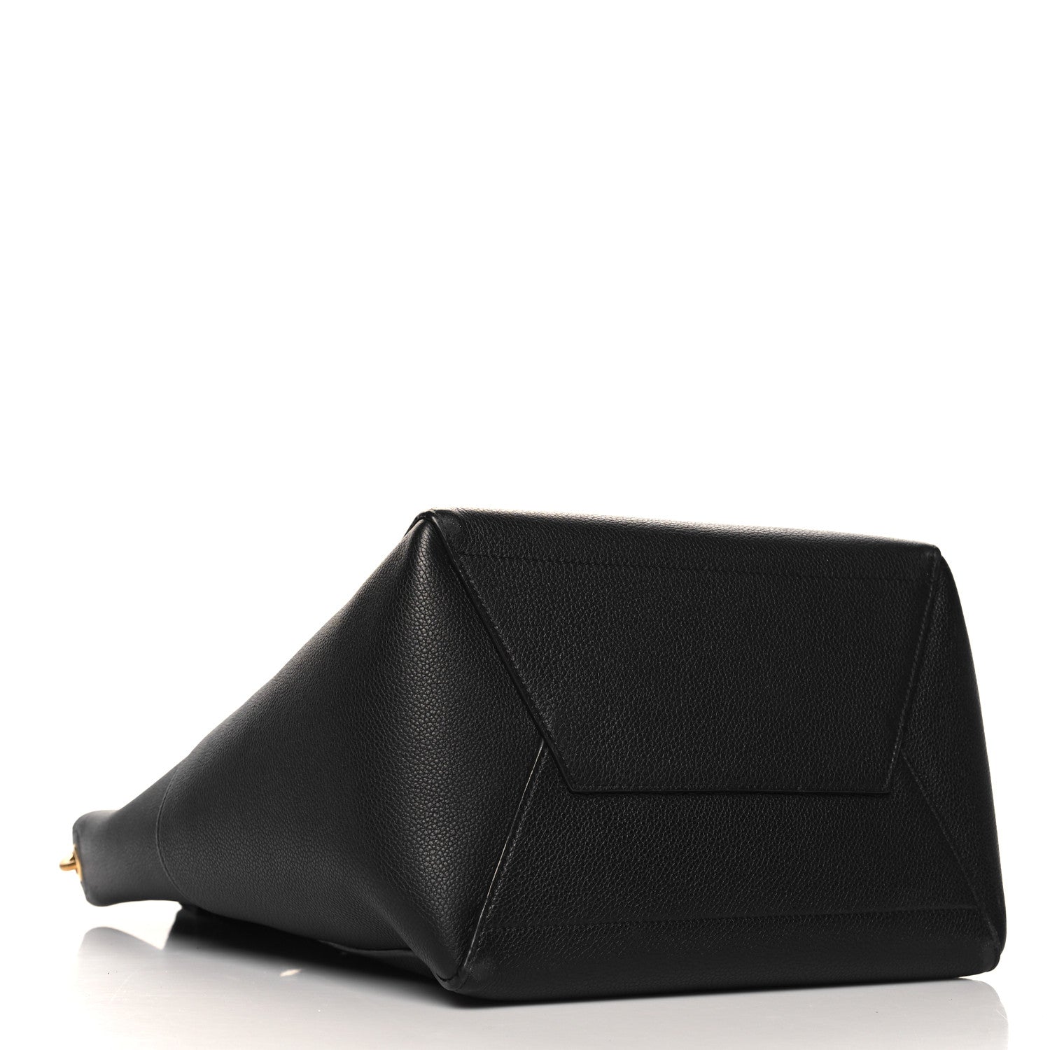 Celine Soft Grained Calfskin Sangle Bucket Bag Black 4 of 11