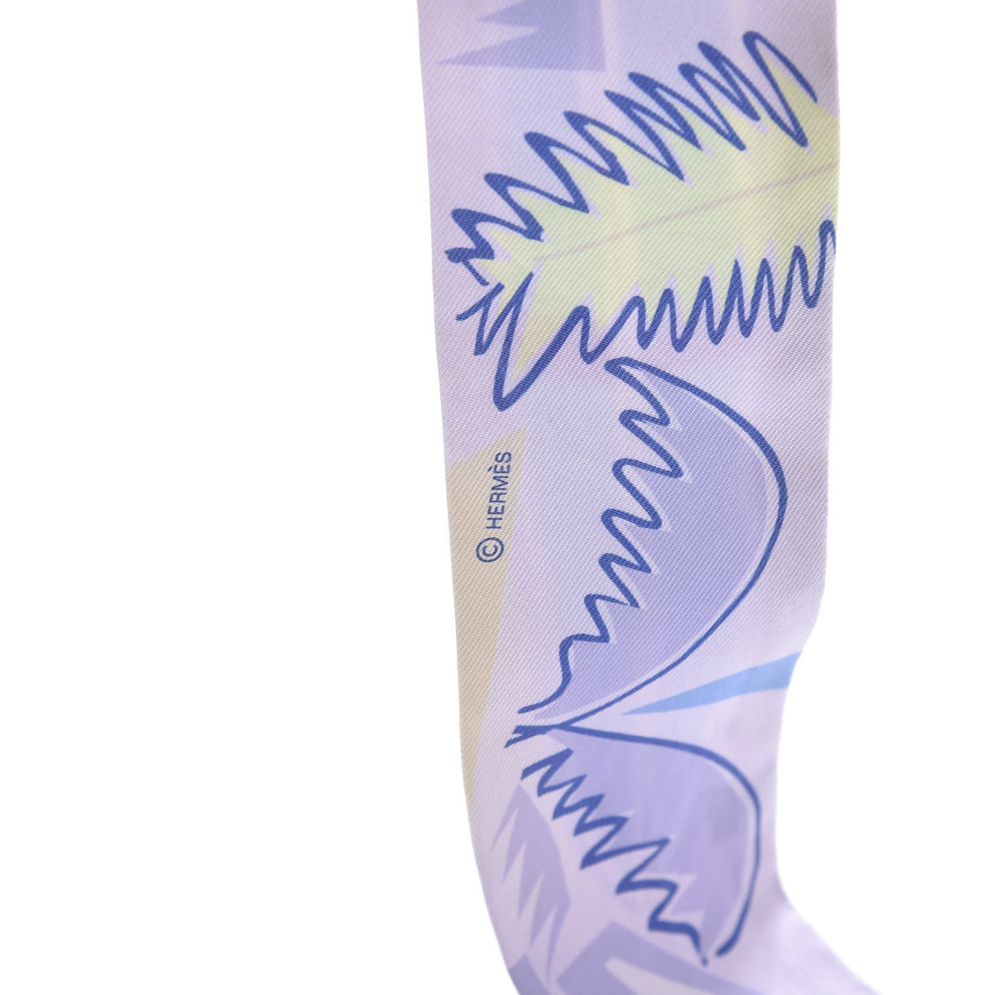 Silk Sea Surf and Fun Twilly Rose Pale Mauve Jaune Soufre